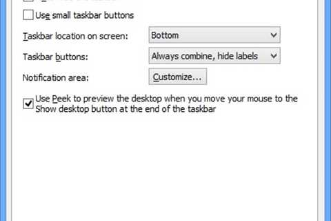 Tips For Fixing Windows 8 Taskbar Properties