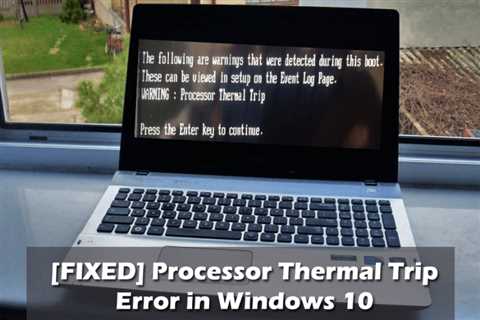 Suggestions For Fixing PC Thermal Error