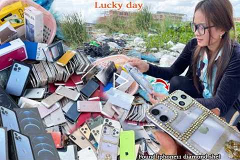 😘[Lucky day] 👉Restoration iPhone 11 Broken Screen,💰Found iphone11 diamond shel in rubbish