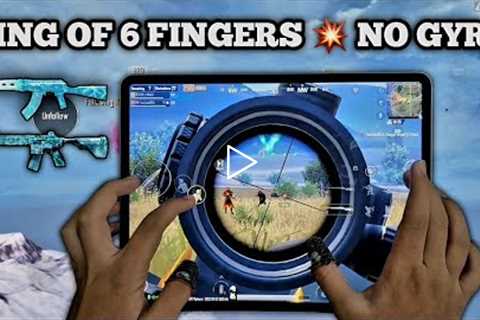 THE KING OF 6 FINGERS CLAW NO GYRO | IPAD PRO 12.9 PUBG HANDCAM GAMEPLAY