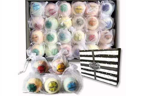 Tub Bomb Present Set. 24 Individually Wrapped Tub Bombs in Mesh Baggage. Occasion Favors, Marriage..