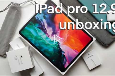 iPad PRO 12.9 Unboxing + Apple Pencil 2 & Accessories + Procreate first impression 👽