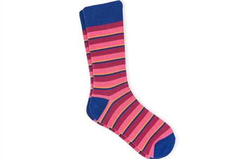 Pink Swipe Stripes by Society Socks for $12