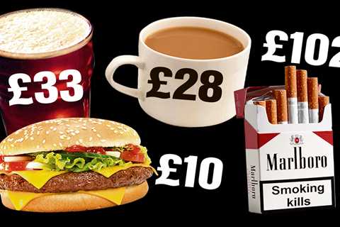 £33 pint & £102 cigarettes – how much everyday faves would cost if increased in line with soaring..