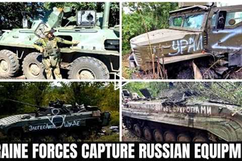 Ukrainian Forces Capture an Massive Amount of Russian Military Equipment in Kharkiv