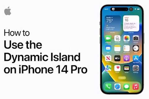 How to use the Dynamic Island on iPhone 14 Pro | Apple Support