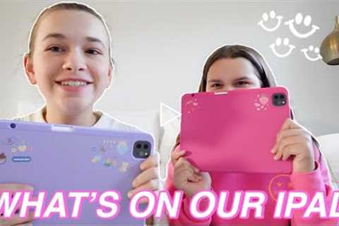 WHAT'S ON OUR IPAD PRO!! | CILLA AND MADDY