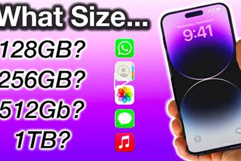 How to Pick the CORRECT iPhone 14 Storage Size!!