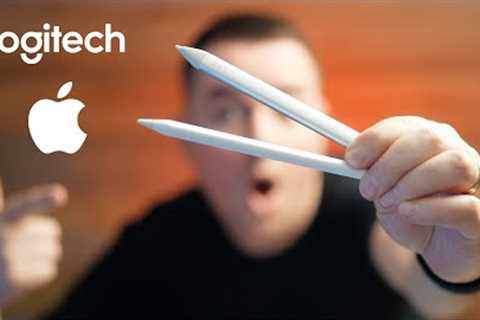 Apple Pencil vs NEW Logitech Crayon - Which iPad Stylus Should You Buy?!