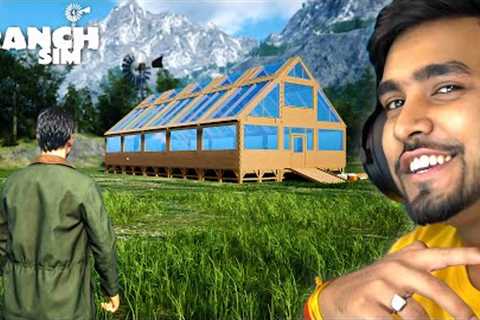 I BUILD A GREENHOUSE FOR FARMING | RANCH SIMULATOR GAMEPLAY #17