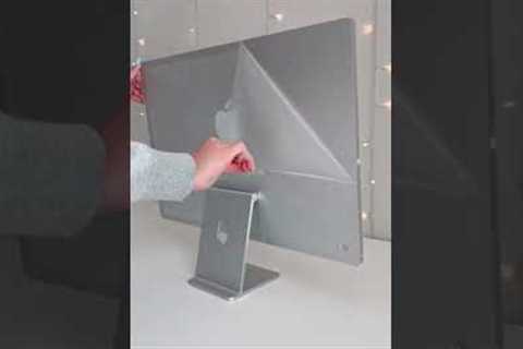 unboxing my new iMac 🤭🤍 #apple #imac #technology #shorts