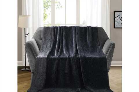500 Sequence Traditional Textured Outsized Throw Midnight for $70