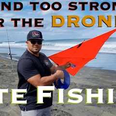 Wind Too Strong For Drones - Kite Fishing