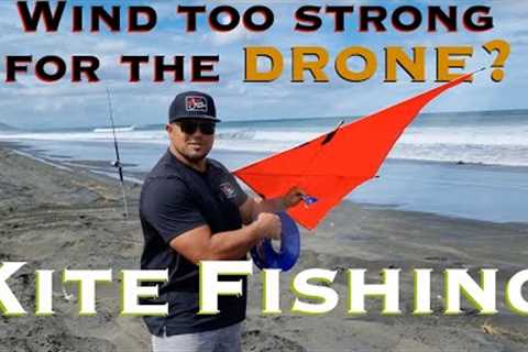 Wind Too Strong For Drones - Kite Fishing