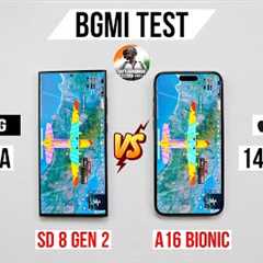 Samsung S23 Ultra vs iPhone 14 Pro Max Pubg Test, Heating and Battery Test | Shocking Results 😱