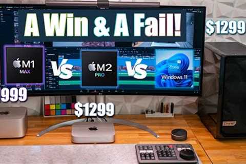 M2 Pro Mac Mini Real World Editing - Vs Mac Studio & PC in Resolve.