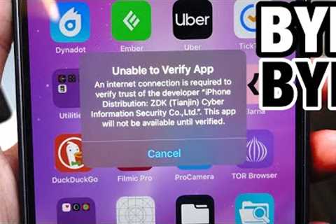 Say GOODBYE to Unable To Verify App / Blacklist! (iOS 16 - 15)