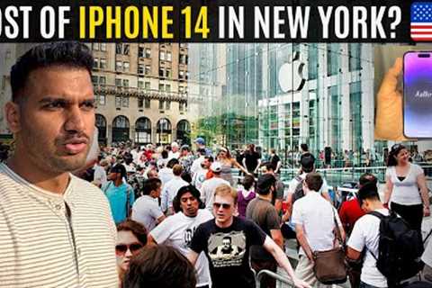 Buying iPhone 14 Pro from APPLE''S BIGGEST STORE: NEW YORK! 🇺🇸