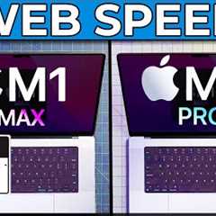 M2 Pro MacBook Pro vs M1 Max | web speed testing potholes