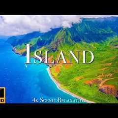 FLYING OVER ISLAND (4K UHD) - The World Of Hidden Islands 🌿 Scenic Relaxation Film
