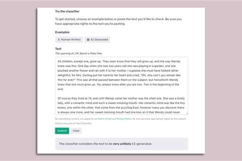 OpenAI debuts a free web-based tool to help determine if text was written by a machine, rated as..
