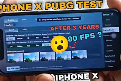 IPHONE X BGMI TEST GAME AFTER 3 YEARS || IPHONE X PUBG TEST || iPhone X Gaming Test Bgmi