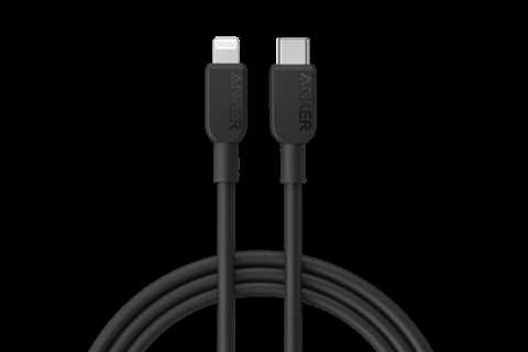Anker 310 USB-C to Lightning Cable 6ft / Black for $21
