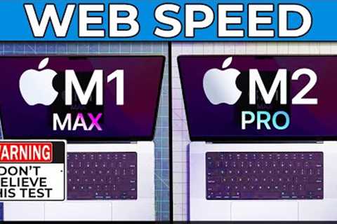 M2 Pro MacBook Pro vs M1 Max | web speed testing potholes