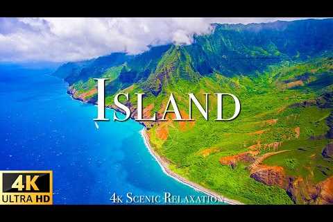 FLYING OVER ISLAND (4K UHD) - The World Of Hidden Islands 🌿 Scenic Relaxation Film
