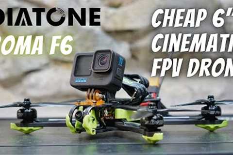 Poor man''s Bob57! Build a cheap 6inch cinematic FPV Drone: Diatone Roma F6 Frame Review