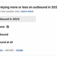 71% of You Are Doing More Outbound in 2023.  Often, A Lot More.