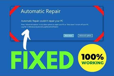✔️Automatic Repair Couldn''t Repair Your PC Windows 10 - Easy Fix Automatic Repair Loop