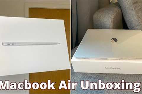 Macbook Air M1 Chip Silver (2020) Unboxing | Setup | Accessories