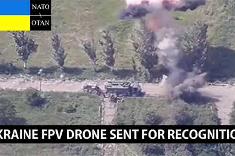Back Shocked! Ukrainian FPV drone sent for reconnaissance and sighting of targets