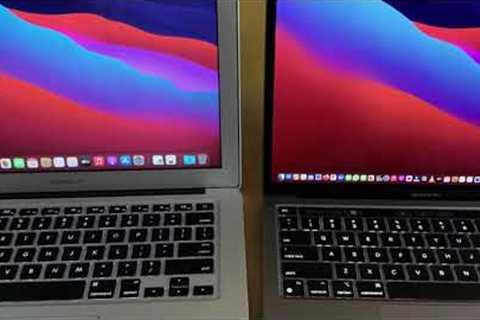 Apple MacBook Speed Test | Intel i5-2015 MacBook Air | M1-2020 MacBook Pro | M1 vs i5 | @gizmohub22