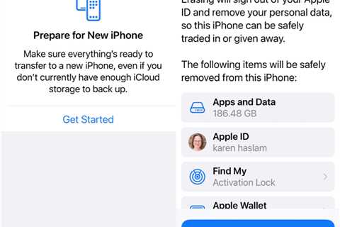 How restore an iPhone from a backup