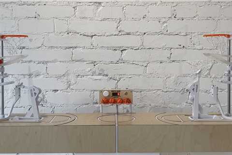 This basketball sculpture sinks shots for socialites