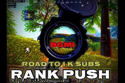 ROAD TO 1K SUBS || BGMI LIVE IN IPAD 9 || SUPPORT ME GUYS ||RANK PUSH