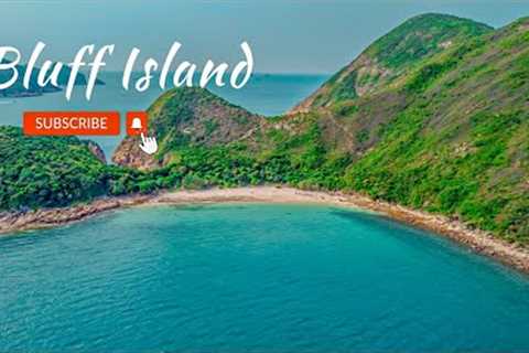 BLUFF ISLAND DRONE VIEWS 沙塘口山 #hknature #hkviews #adventureseeker #islandhopping