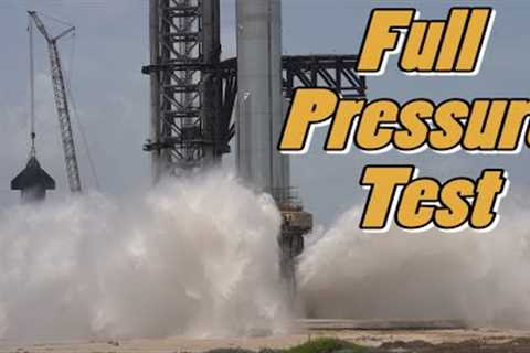 SpaceX Full Pressure Test -Starship Flame Deflector July 28