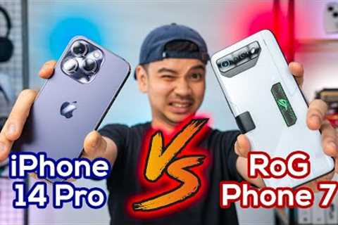 Mencari HP TERKENCANG 2023 🔥 iPhone 14 Pro vs RoG Phone 7 Ultimate!