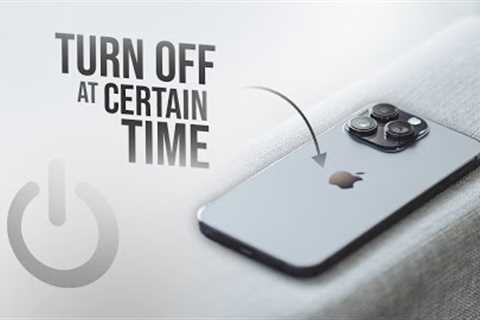 How to Make iPhone Turn Off at a Certain Time