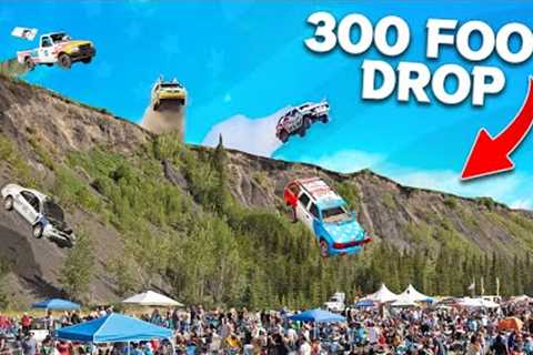 The Alaskan 4th of July CAR LAUNCH - 300ft Extreme Jumps!
