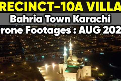 Precinct 10A Villas | Bahria Homes | Night Drone Footage | Aug 2023 | Bahria Town karachi
