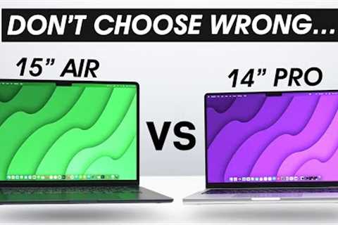 15 MacBook Air vs 14 Pro Comparison - BIG Difference!