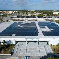 475-kW solar array now complete atop Miami-area regional library