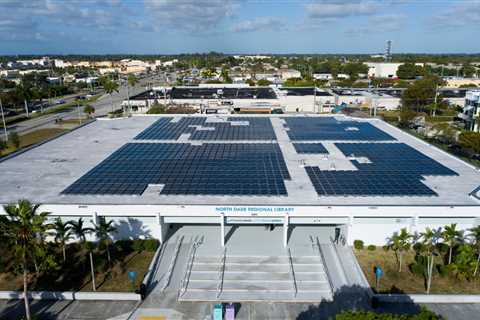 475-kW solar array now complete atop Miami-area regional library