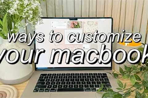 macbook organization + customization tips/tricks! *MUST DO!!* (part 5) MacOS Sonoma + widgets!