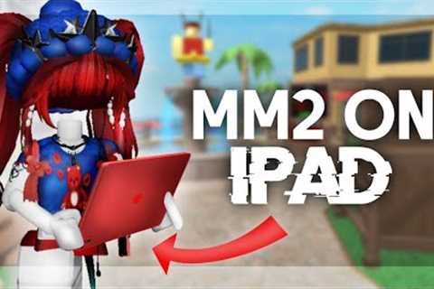 PC PLAYER plays roblox mm2 ON IPAD… (Murder Mystery 2)