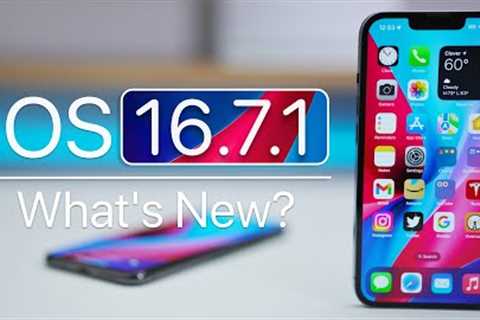 iOS 16.7.1 is Out! - What''s New?